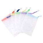 Soap Mesh Bag Manufacturer - Plastic Soft Eco-Friendly Square Hanging Bathroom Towel Sponge Storage Net