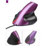 Vertical Wired Mouse Manufacturer - Ergonomic 3D USB Optical 5-Button LED Backlit Upright Wrist Guard Mouse