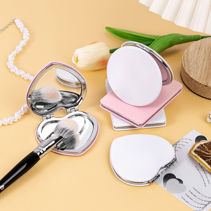 Pocket Makeup Mirror Manufacturer - Dual Sided Folding Normal Magnifying Handbag School Compact Mirror