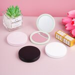 Handheld Makeup Mirror Manufacturer - Dual-Sided Plastic Flip-Folding Portable Cosmetic Mirror