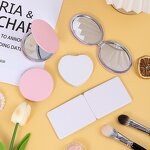 Pocket Makeup Mirror Manufacturer - Dual Sided Folding Normal Magnifying Handbag School Compact Mirror