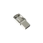 USB Flash Drive Manufacturer - Custom Logo 128GB USB 3.0-C 2-In-1 Swivel Flash Drive with Box