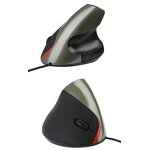 Vertical Wired Mouse Manufacturer - Ergonomic 3D USB Optical 5-Button LED Backlit Upright Wrist Guard Mouse