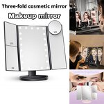 LED Makeup Mirror Manufacturer - Personalized Wedding Three-Sided Foldable Storage Box Dormitory Mirror