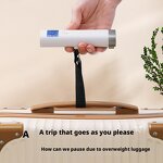 Luggage Scale Manufacturer - 50kg Handheld Express Electronic Scale ABS Shell Storage Ribbon Hook