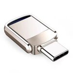 USB Flash Drive Manufacturer - Custom Logo 128GB USB 3.0-C 2-In-1 Swivel Flash Drive with Box