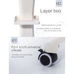 Beauty Salon Trolley Manufacturer - Equipment Furniture Simple Storage Tray with Wheels