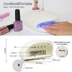Nail Polish Dryer Manufacturer - Machine with White Light UV Lamp Battery Powered