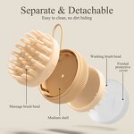 Shampoo Brush Manufacturer - Double-Sided Silicone Shower Bristle for Scalp Massage