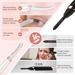 Electric Eyelash Curler Manufacturer - Customized Portable Plastic Silica Gel Heated