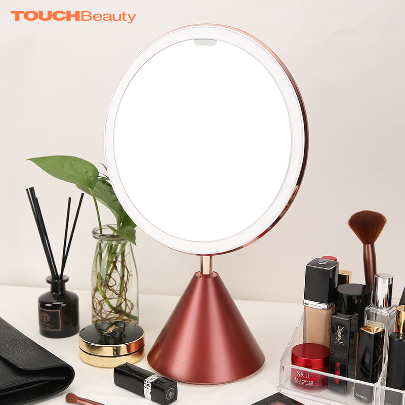 LED Cosmetic Mirror Manufacturer - Rechargeable Touch Sensor Single Side Magnification