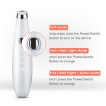 Eye Massager Manufacturer - Sonic Vibration Warm Treatment LED Light Wand