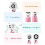 Facial Cleaning Brush Manufacturer - Electric Rotating with Long Handle Different Bristles