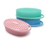 Body Brush Manufacturer - New Arrival Soft Dry Hair Cleaning Silicone Bath Sponge