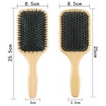 Hair Brush Manufacturer - High Quality Bamboo Boar Bristle Fluffy Shape Massage
