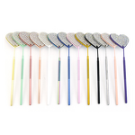 Eyelash Extension Mirror Manufacturer - Stainless Steel Eco-Friendly Heart-Shaped with Rhinestone