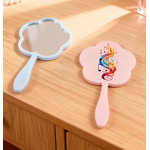 Makeup Mirror Manufacturer - New Arrival Customize Logo Flower Single Side Handheld