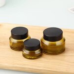 Glass Cream Bottles Manufacturer - Factory Wholesale 100ml Amber with Dropper Jar