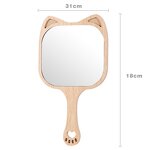 Makeup Mirror Manufacturer - Eco Friendly Wooden Private Label Hanging Handheld
