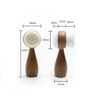 Face Cleanser Brush Manufacturer - Eco-Friendly Coconut Fiber Handle Nylon Silicone