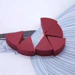 Powder Puff Manufacturer - Fan Shaped Wet Dry Use Facial Triangle Cosmetic