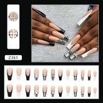 Press on Nail Tips Manufacturer - Extra Long Ballerina 24PCS Full Cover Acrylic Kits