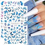 Nail Art Stickers Manufacturer - Wholesale Butterfly Flower Decals Custom Design Self Adhesive