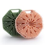 Baby Hair Brush Manufacturer - Small Custom Logo Soft Silicone Tactile Pet Shower