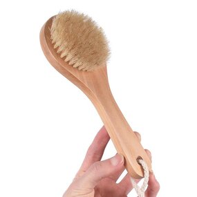 Bath Brush Manufacturer - Natural Boar Bristle Massage Customized Logo Wooden Long Handle