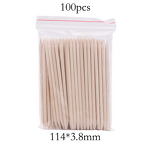 Nail Art Sticks Manufacturer - Wholesale 11.4cm Double-Ended Orange Wood 100pcs/bag