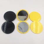 Pocket Cosmetic Mirror Manufacturer - Compact 7.5cm Diameter Yellow Round