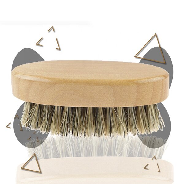 Beard Brush Manufacturer - 1Pcs Boar Bristle with Premium Wooden Care Tool Gift