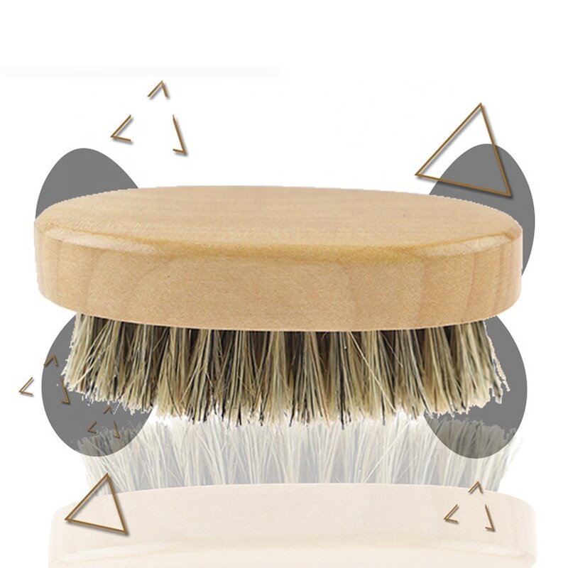 Beard Brush Manufacturer - 1Pcs Boar Bristle with Premium Wooden Care Tool Gift