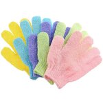 Body Scrub Loofah Manufacturer - Nylon Double Sided Exfoliating Gloves for Shower