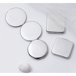Makeup Mirror Manufacturer - Private Logo Stainless Steel Magnetic Opening Portable