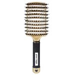Hair Brush Manufacturer - Custom Logo Curved Vented Wave Massager Nylon Boar Bristle