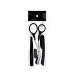 Eyebrow Trimming Tools Manufacturer - 3 PCS Stainless Steel Tweezers Scissors Knife