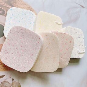 Facial Sponge Manufacturer - Natural Plant Speck Large Super Soft Washable Beauty Blender