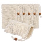 Soap Exfoliating Bag Manufacturer - Natural Sisal Double Layer with Drawstring