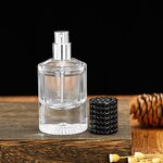Perfume Bottle Manufacturer - New Design 30ml 50ml Clear Cylinder with Pump Sprayer