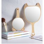 Makeup Mirror Manufacturer - Eco Friendly Wooden Private Label Hanging Handheld