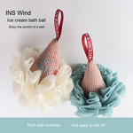 Bath Sponge Manufacturer - Non-Dispersing Dual-Use Cute Ice Cream Towel Art Accessory