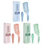 Hair Brush Manufacturer - Box Packing Long Handle Hollow Head Massage Multi Functional