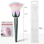 Nail Art Brush Manufacturer - Extra Large Single Wooden Handle Rose Flower Design