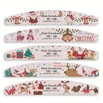 Nail File Manufacturer - Factory Wholesale OEM/ODM Colorful Half Moon Christmas Design