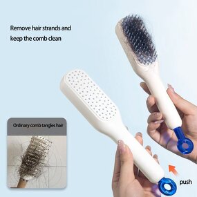 Hair Comb Manufacturer - Travel Size Portable Anti-static Self-cleaning Detangling