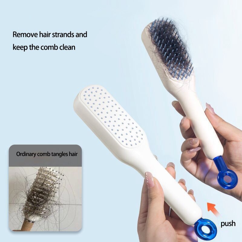 Hair Comb Manufacturer - Travel Size Portable Anti-static Self-cleaning Detangling