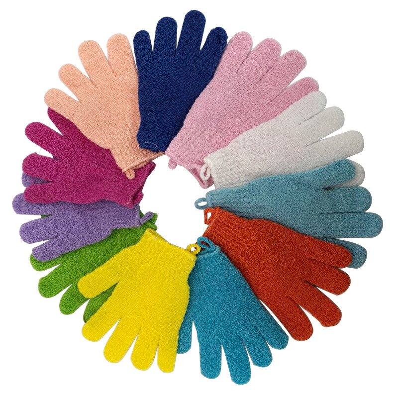 Exfoliating Bath Mitt Manufacturer - Custom Shower Gloves Hot Sale Nylon Body Gloves