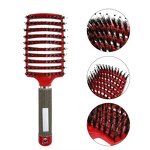 Hair Brush Manufacturer - Custom Logo Curved Vented Wave Massager Nylon Boar Bristle