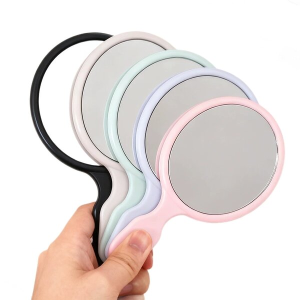 Cosmetic Mirror Manufacturer - High Quality Customize Logo Round Single Side Handheld